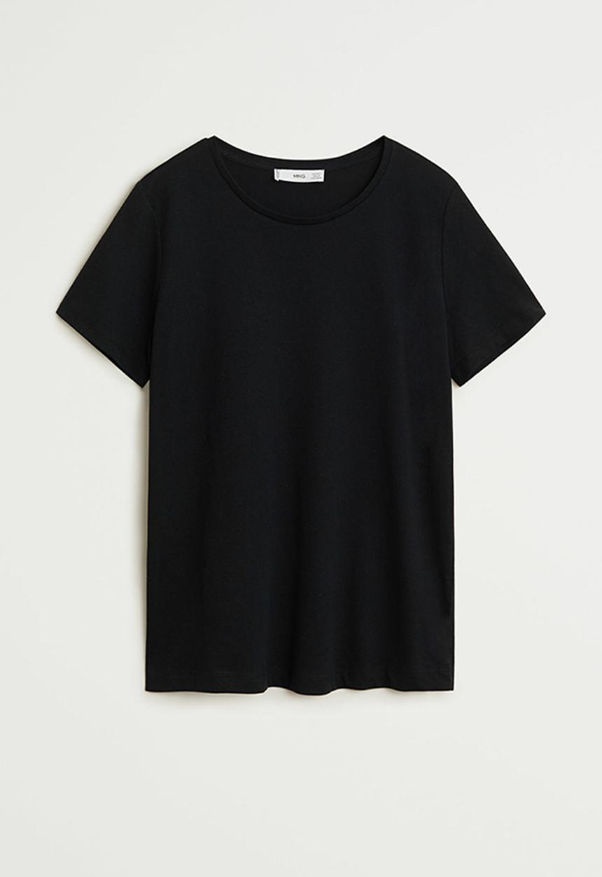 MANGO - T-shirt chalaca - black