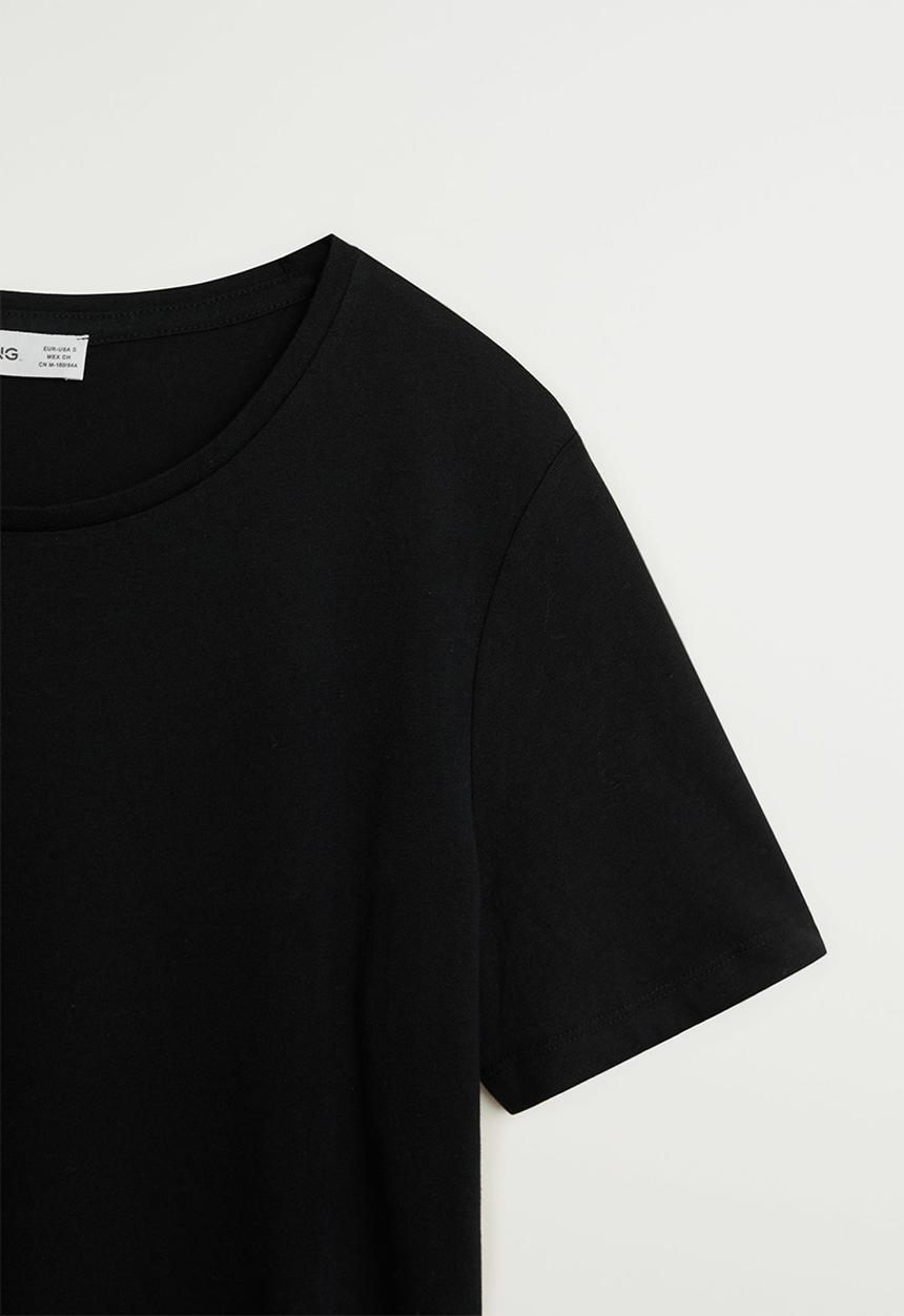 MANGO - T-shirt chalaca - black