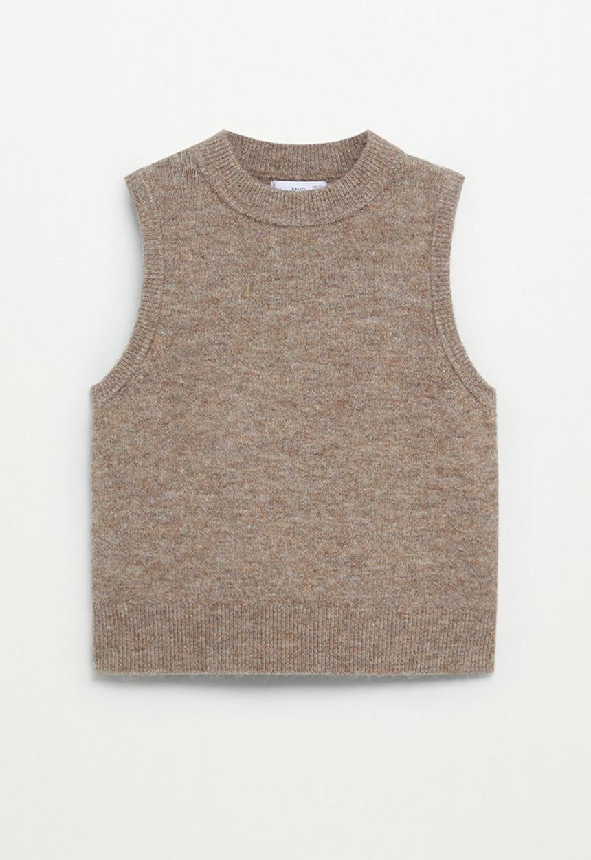 MANGO - Top tommy - medium brown