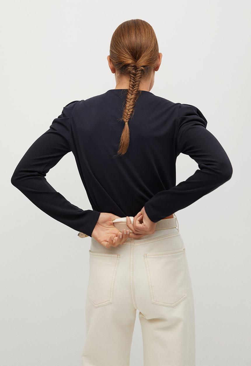 MANGO - T-shirt paloma - charcoal
