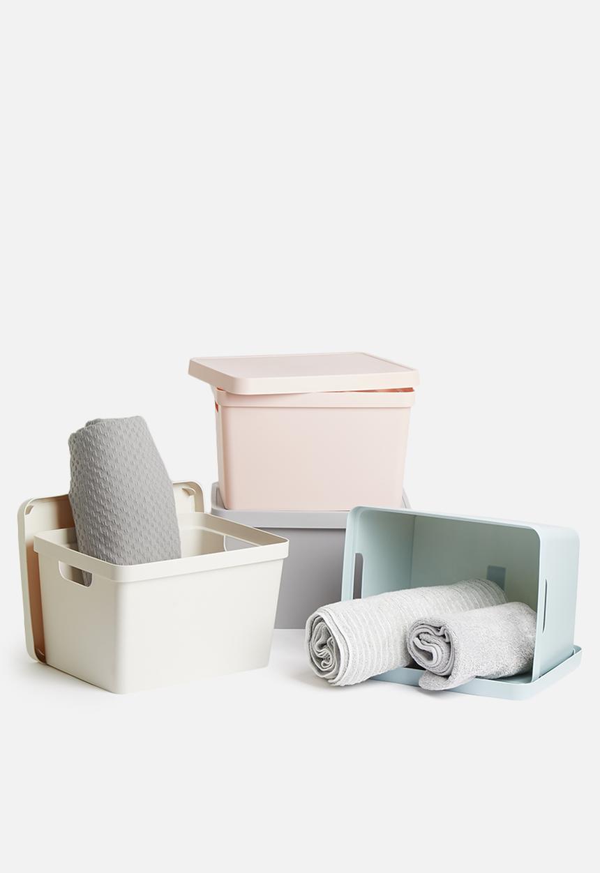 Storage Solutions - Storage box with lid - grey