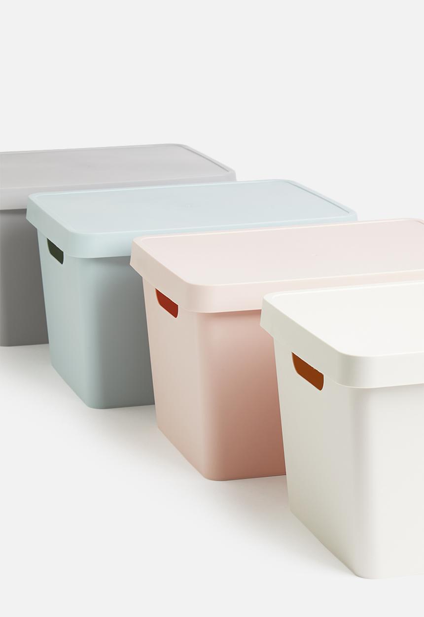 Storage Solutions - Storage box with lid - soft white