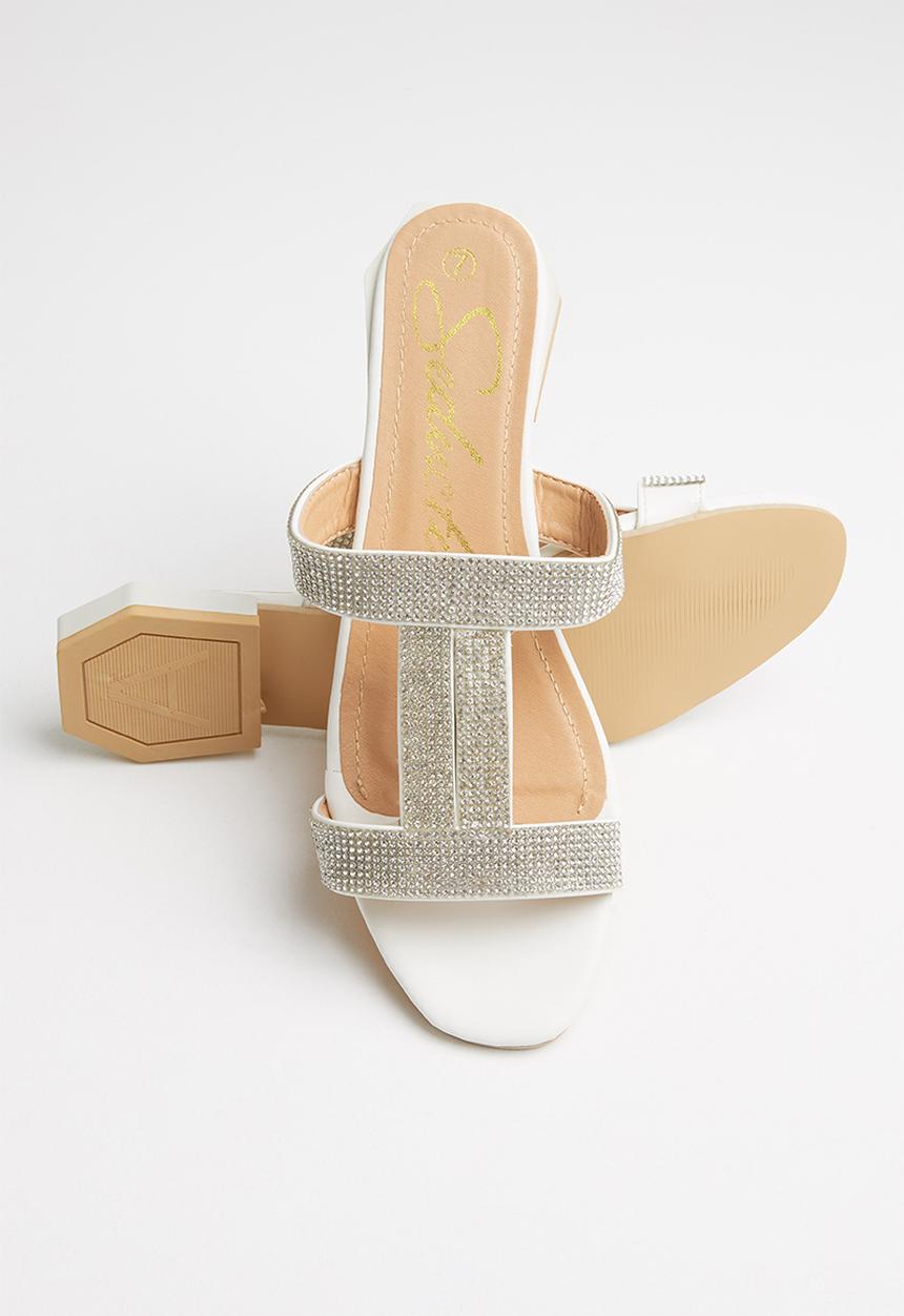 Seduction - Glitter slide - white