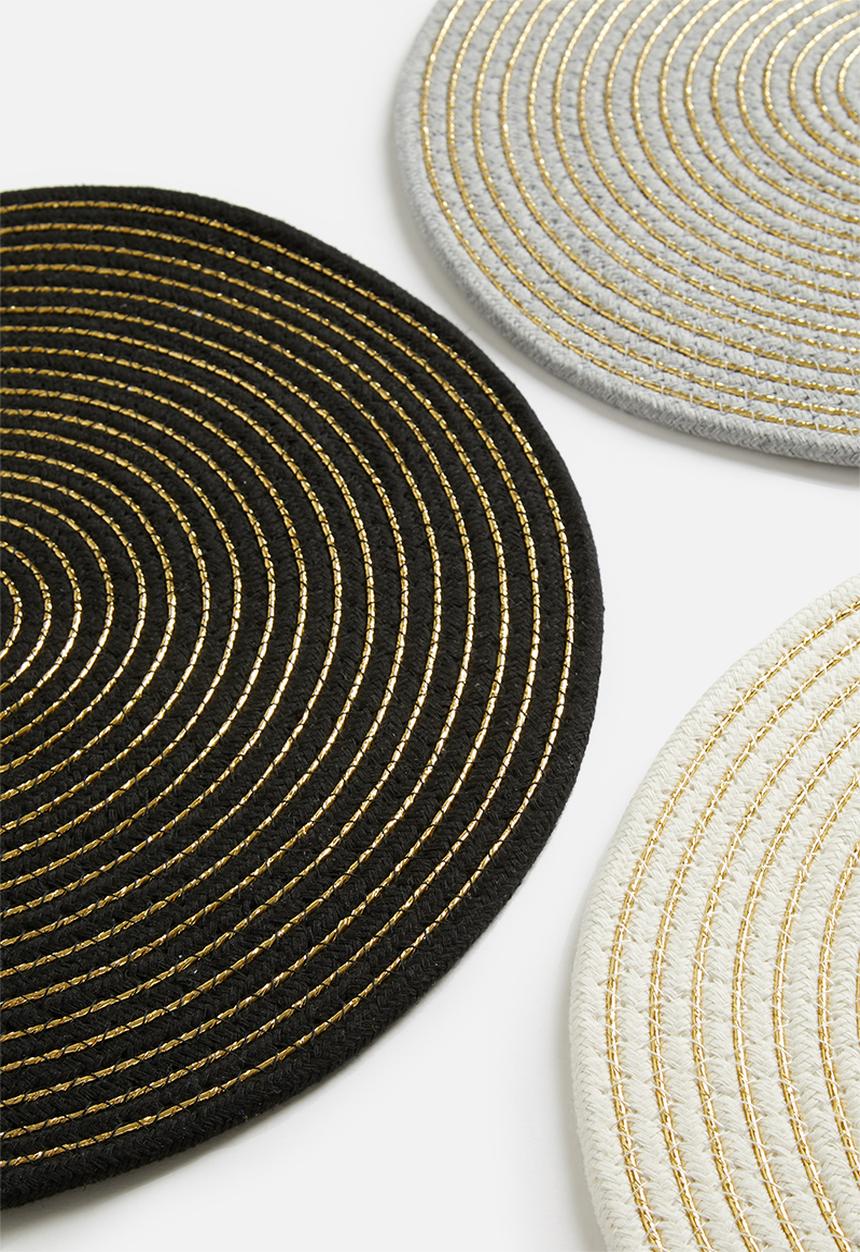 Excellent Houseware - Placemat set of 3 - multi 