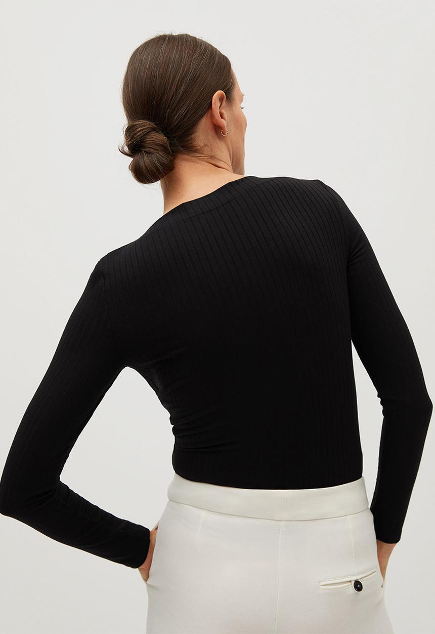 MANGO - T-shirt agna - black