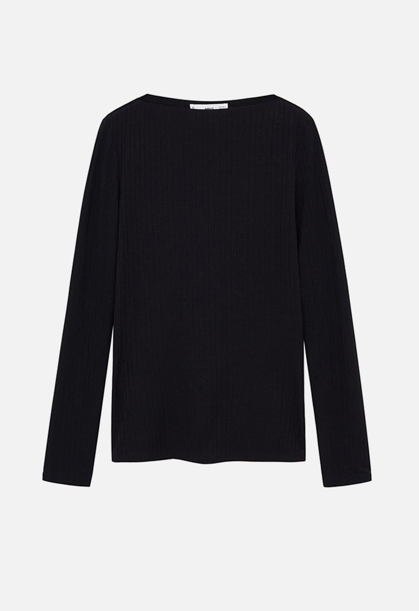 MANGO - T-shirt agna - black