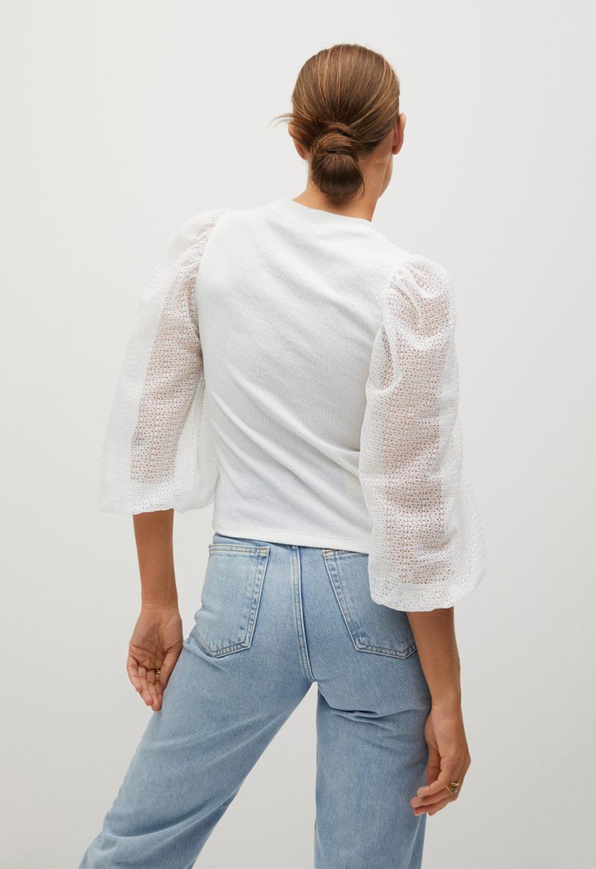 MANGO - T-shirt velasco - white