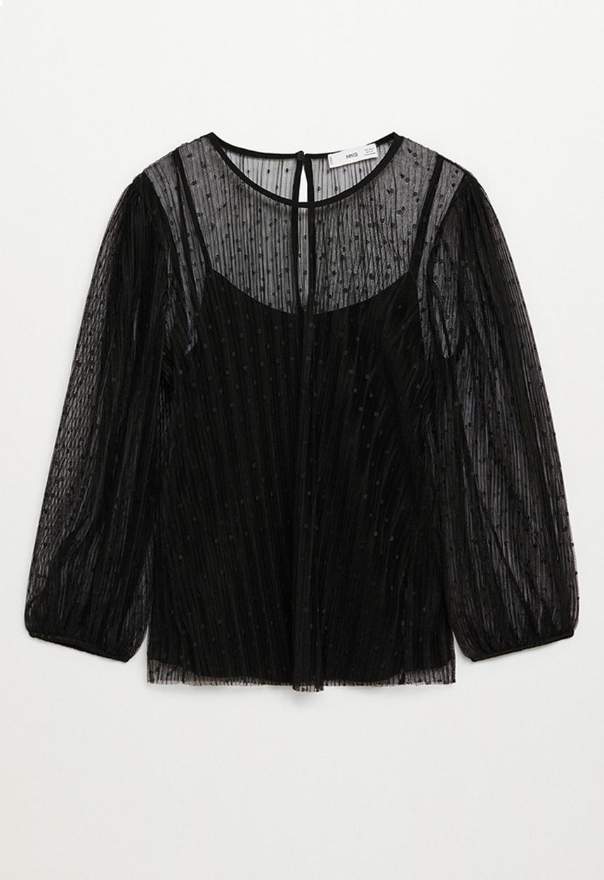 MANGO - Maura blouse - black
