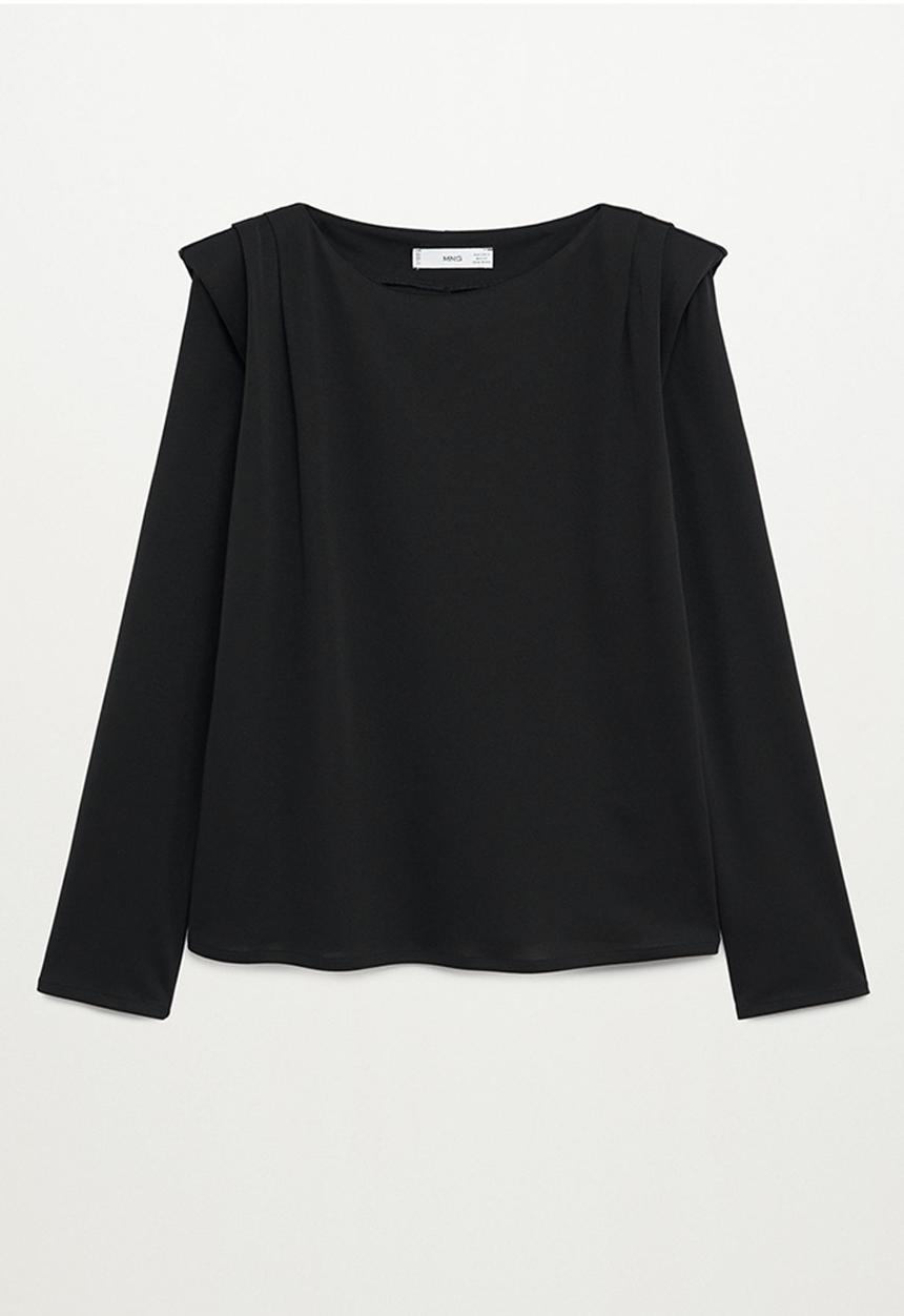 MANGO - T-shirt alanis - black