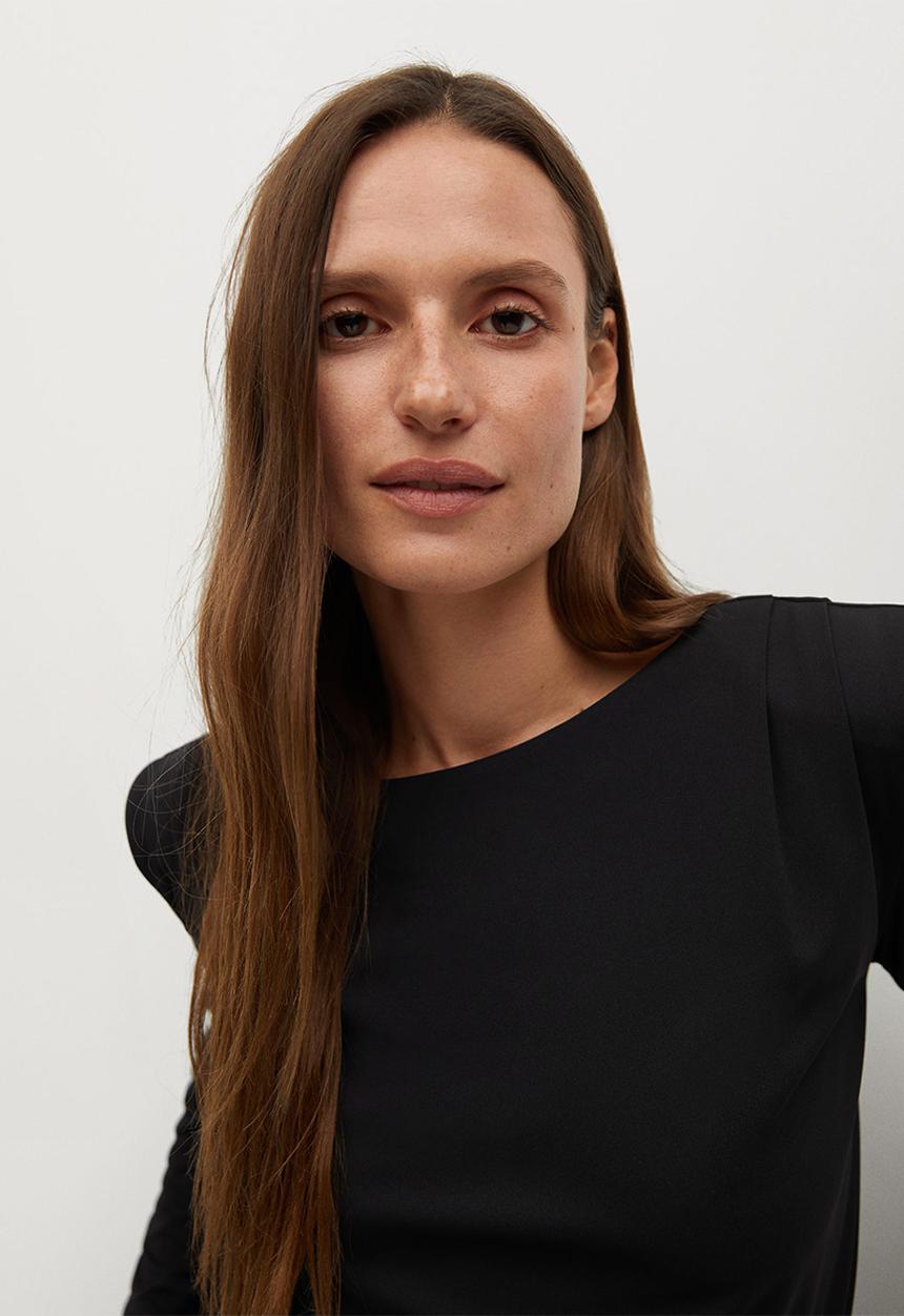 MANGO - T-shirt alanis - black