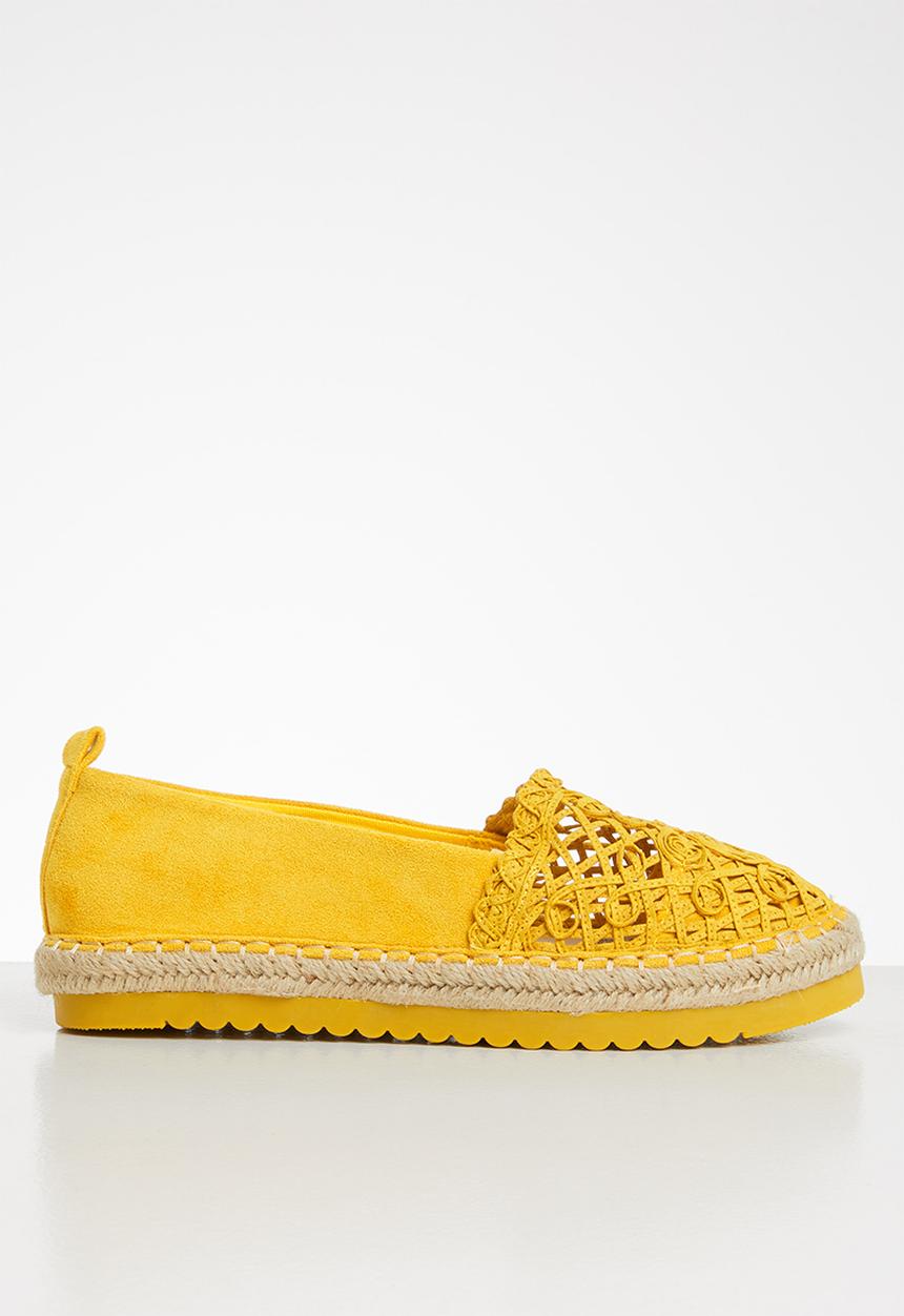 Seduction - Crochet espadrille - mustard