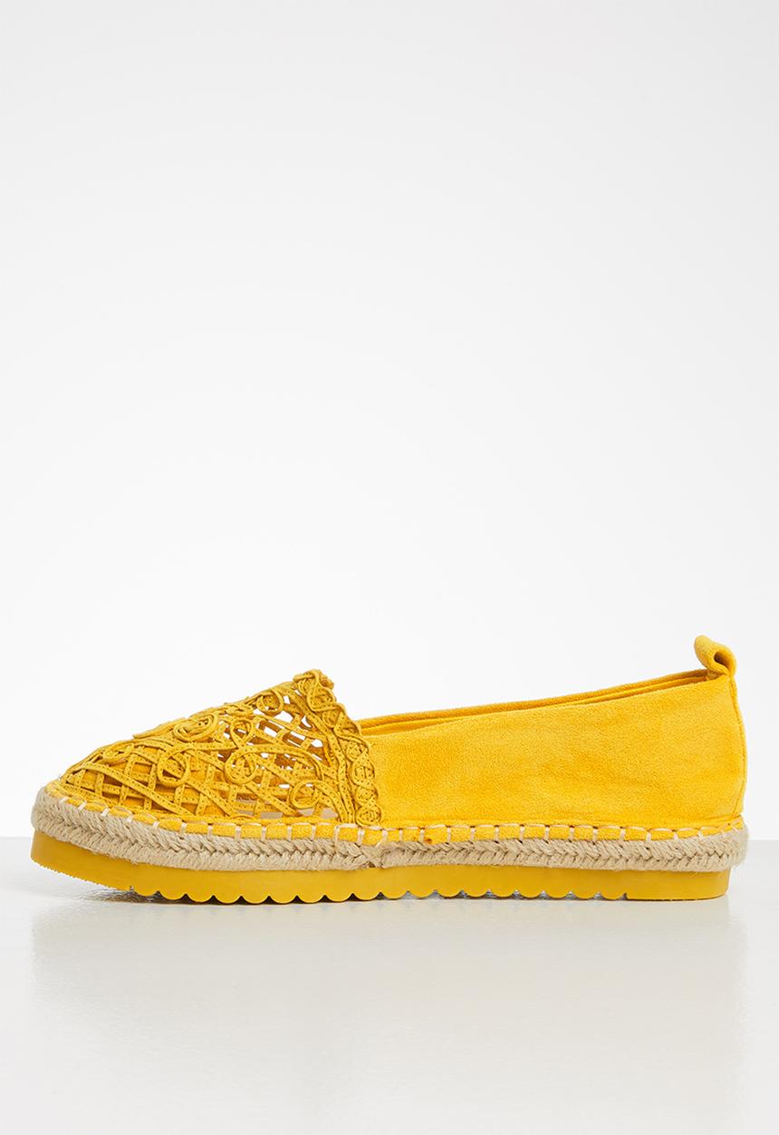 Seduction - Crochet espadrille - mustard