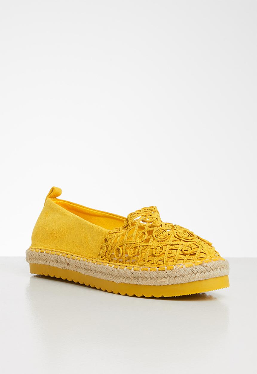 Seduction - Crochet espadrille - mustard