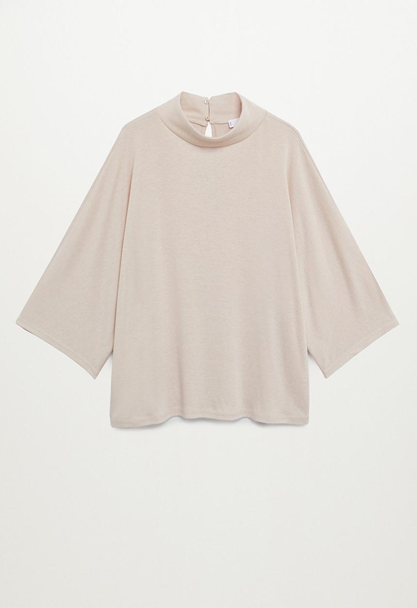 MANGO - T-shirt carol - light beige