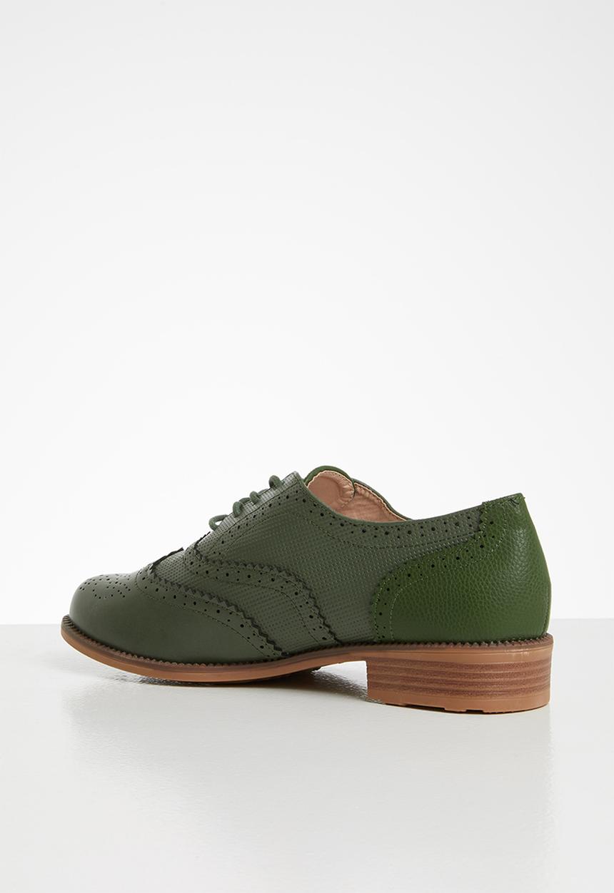 Seduction - Patch detail brogue - olive