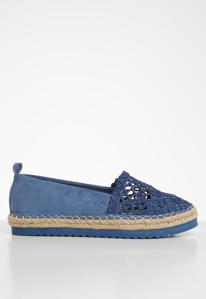 Seduction - Crochet espadrille - blue