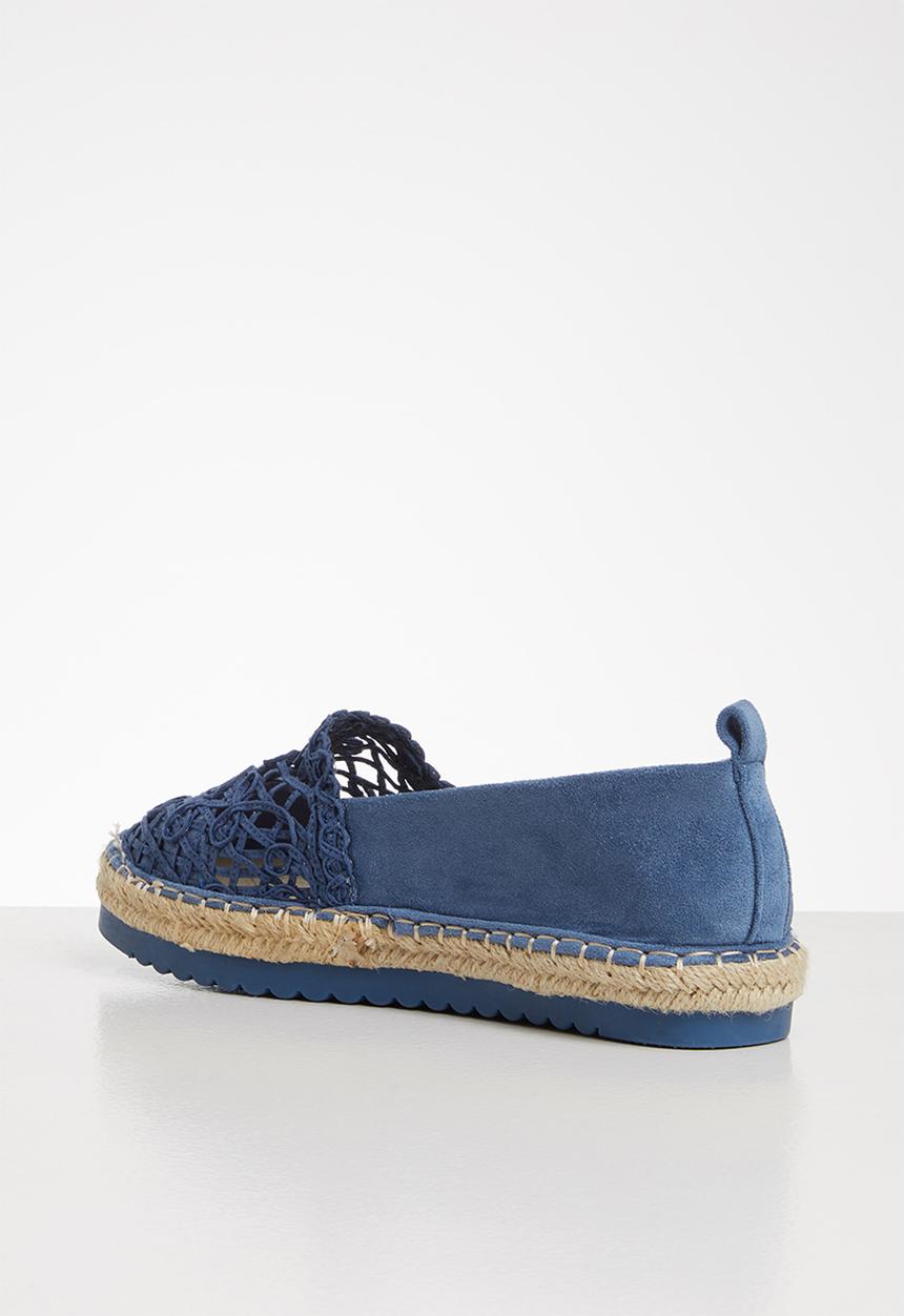 Seduction - Crochet espadrille - blue