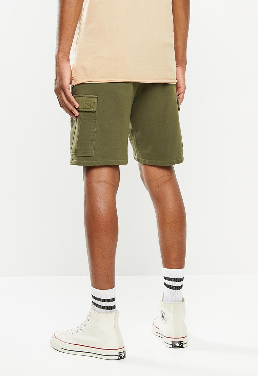 STYLE REPUBLIC - Cargo sweatshort - olive green