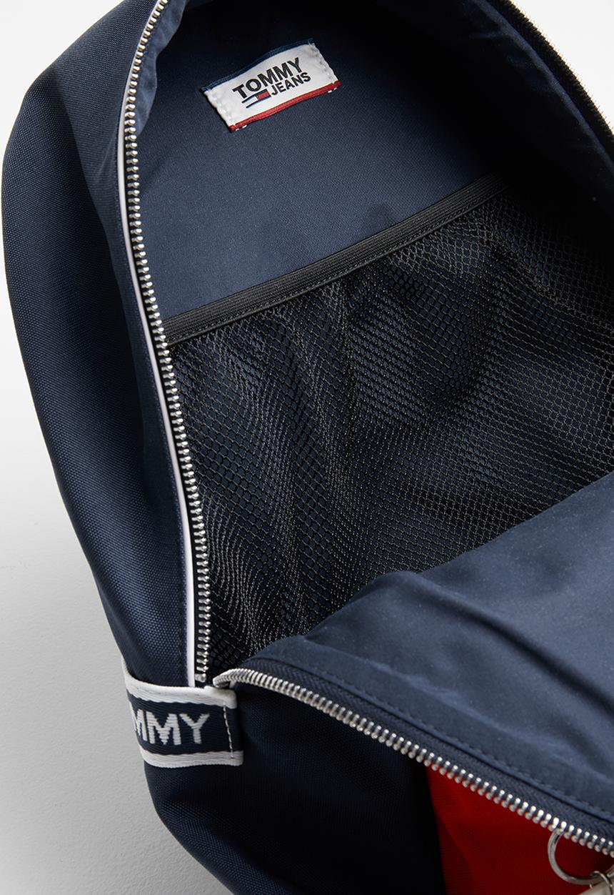 Tommy Hilfiger - Tjm logo tape dome backpack - navy & red