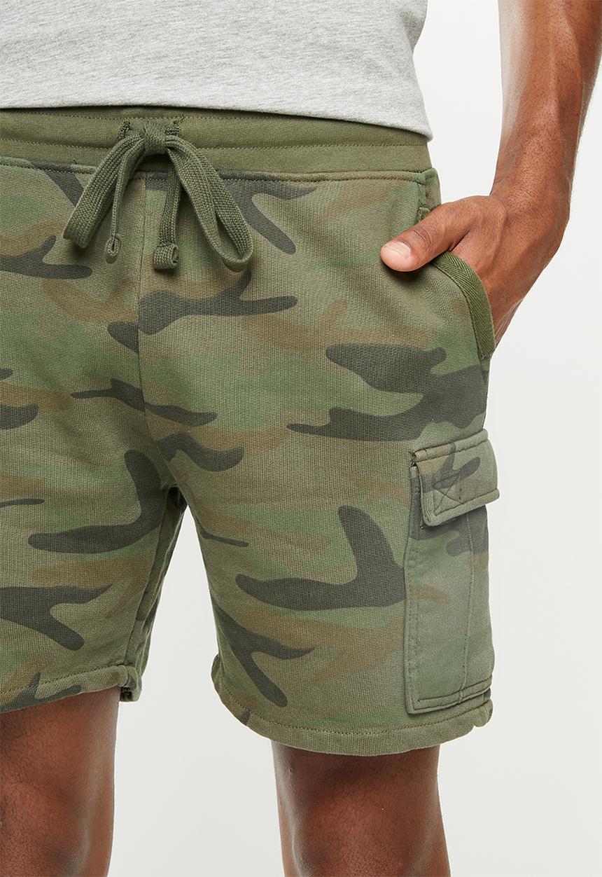 STYLE REPUBLIC - Cargo sweatshort - camo