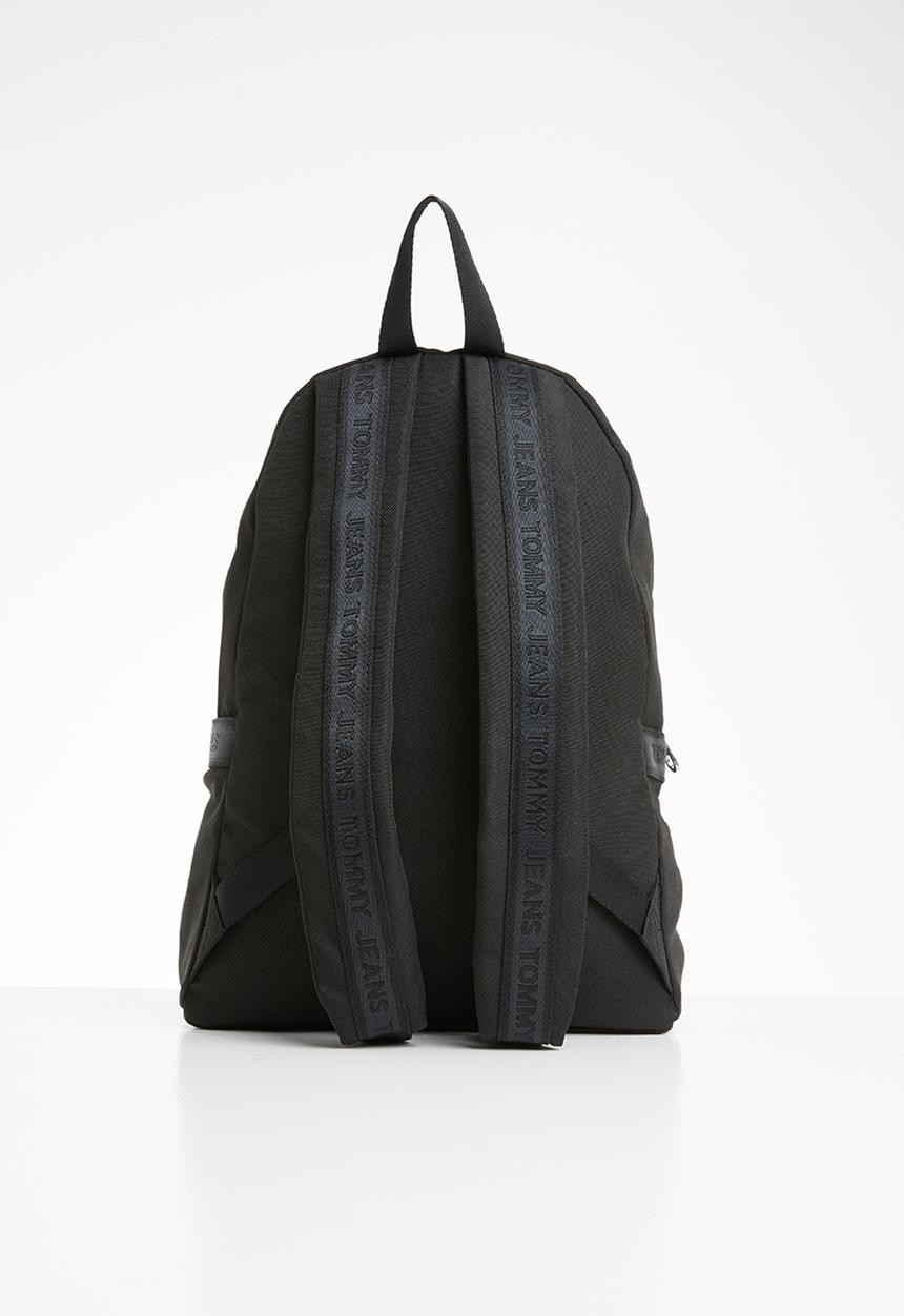 Tommy Hilfiger - Tjm logo tape dome backpack - black
