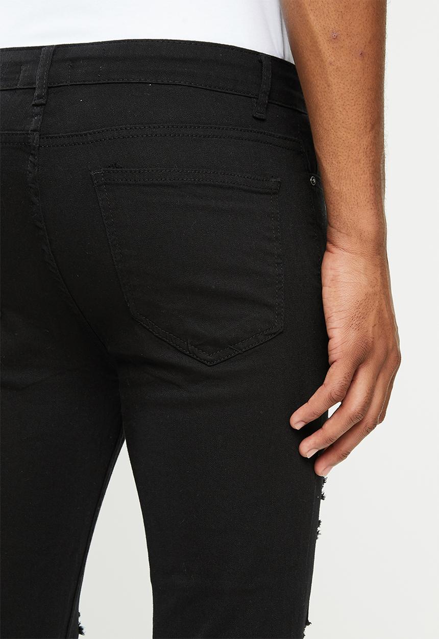STYLE REPUBLIC - Ripped super skinny jeans - black