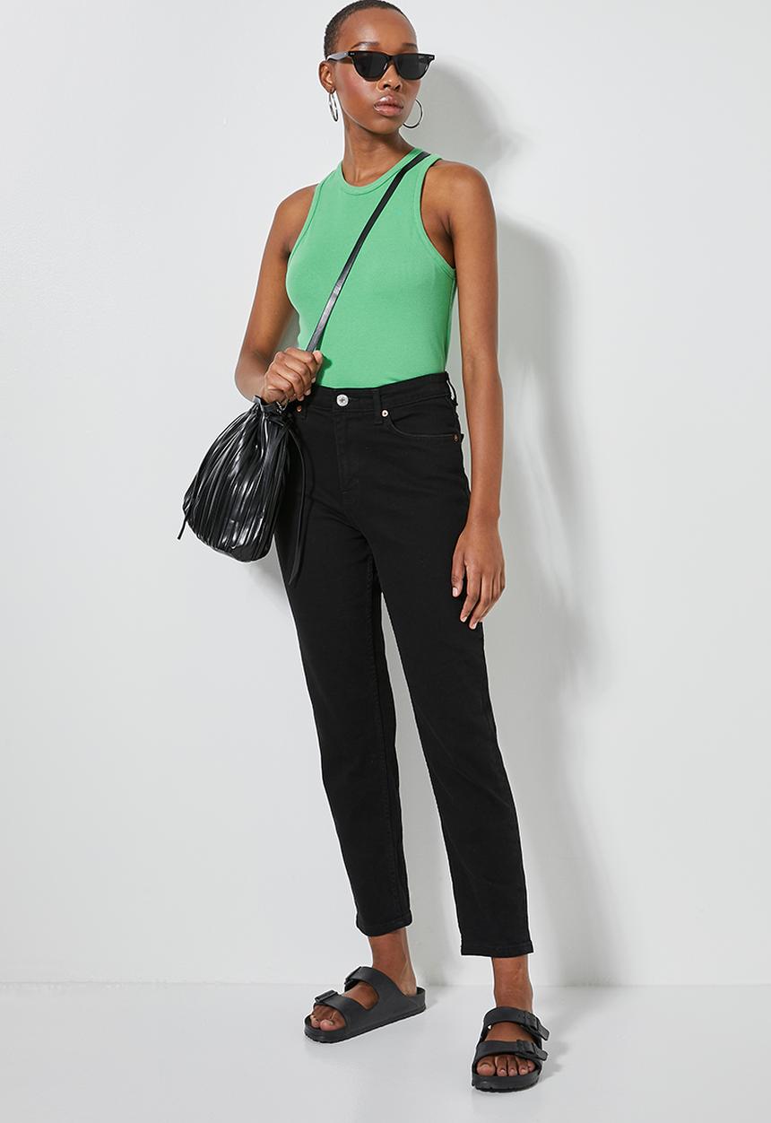 Superbalist - Single cutaway rib vests - green