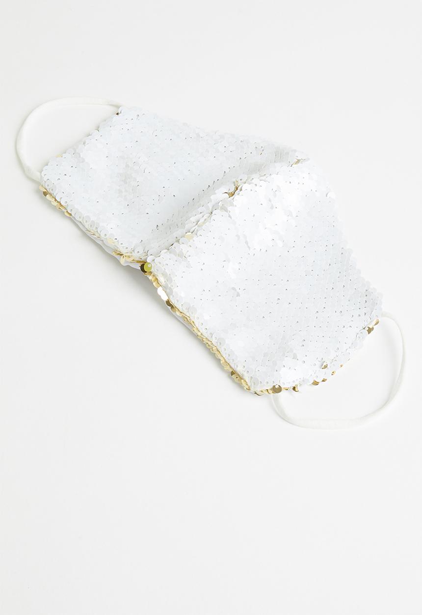 Superbalist - Reversible face mask - gold & white