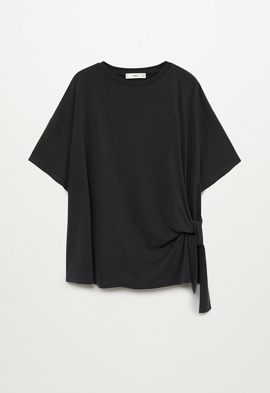 MANGO - T-shirt modal - charcoal
