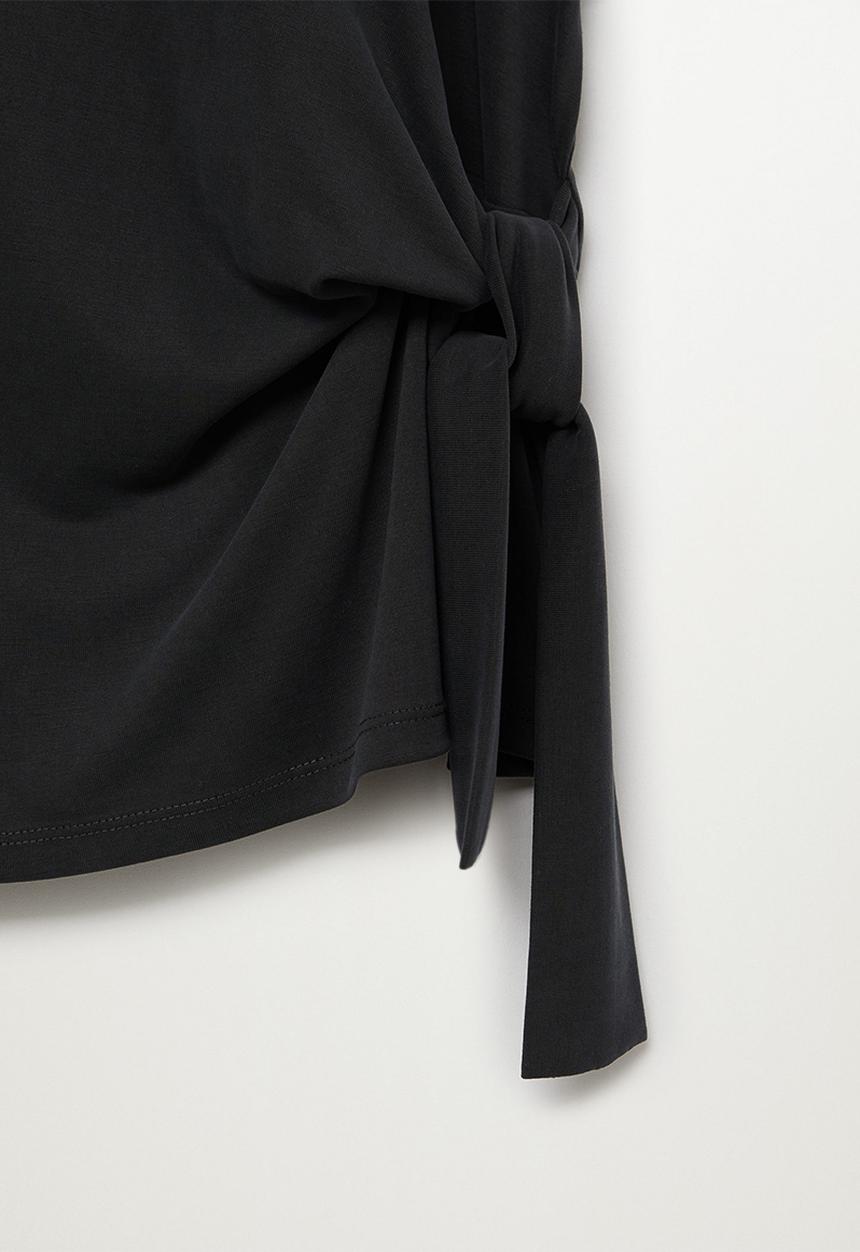 MANGO - T-shirt modal - charcoal