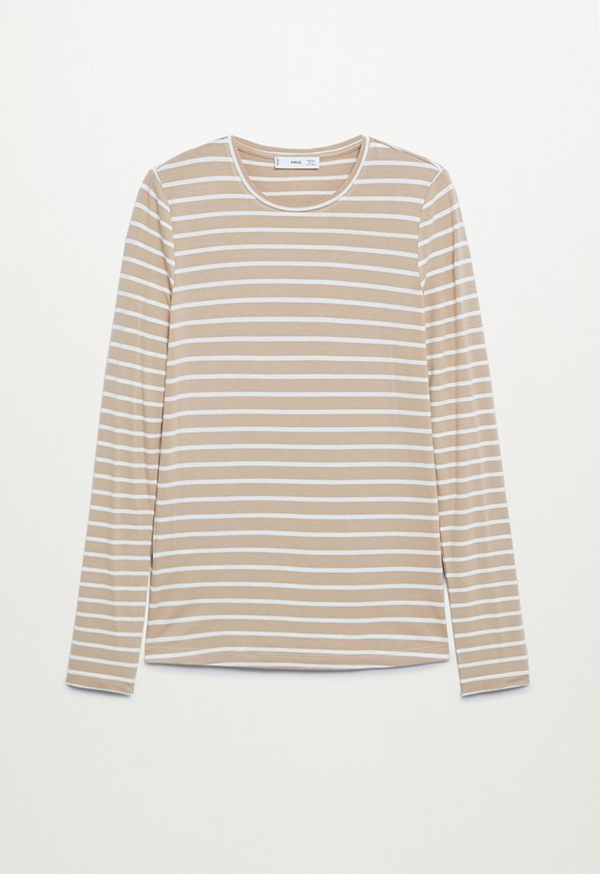 MANGO - T-shirt bluma - light beige