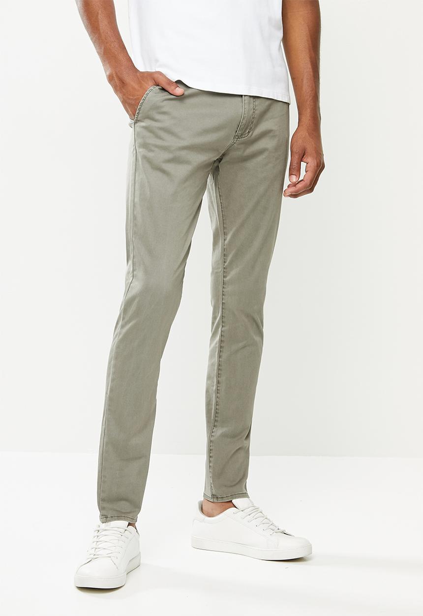 Cotton On - Skinny stretch chino - washed khaki