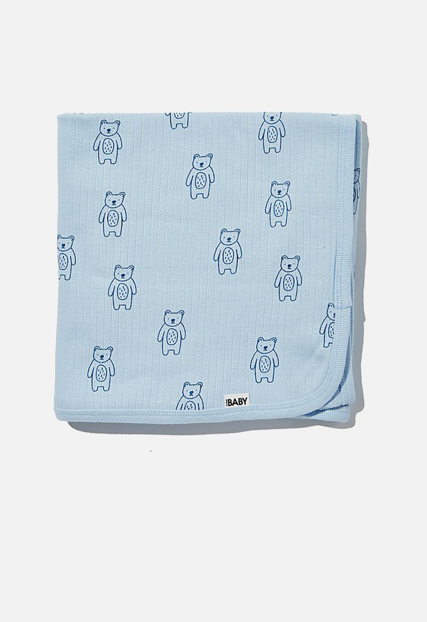 Cotton On - Organic newborn blanket - multi