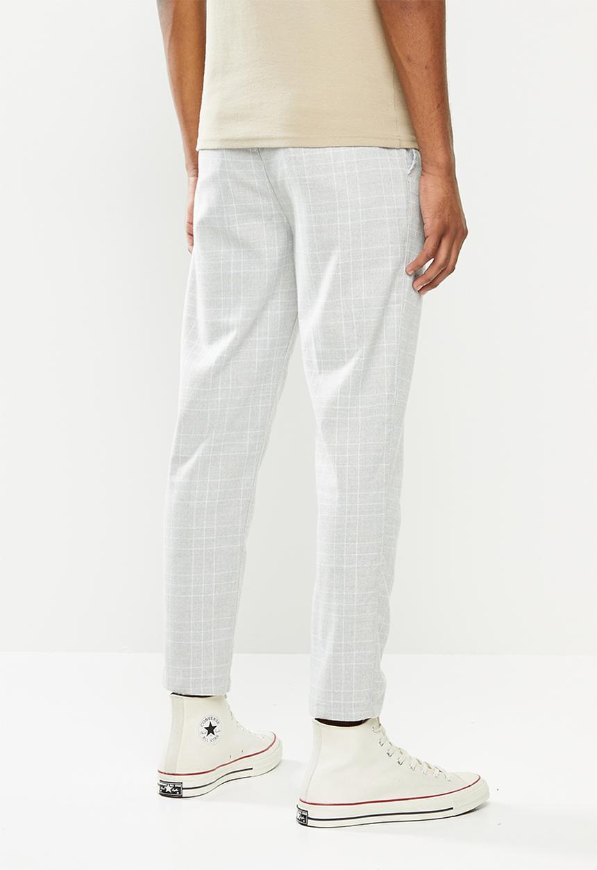 Cotton On - Oxford trouser - light grey white check
