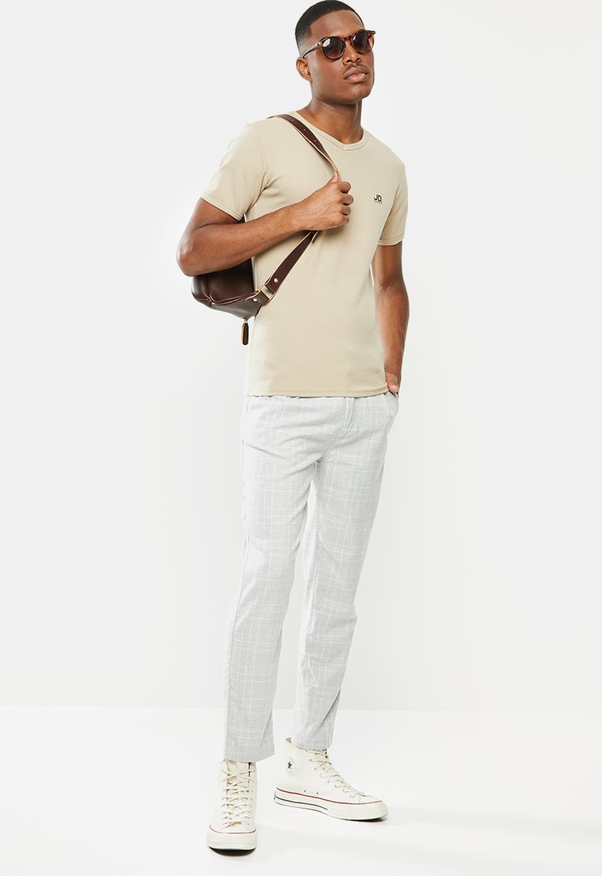 Cotton On - Oxford trouser - light grey white check
