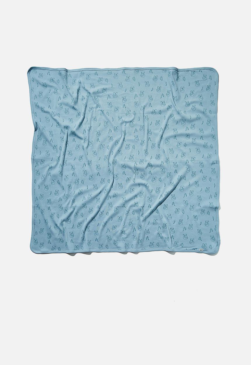Cotton On - Organic newborn blanket - grey