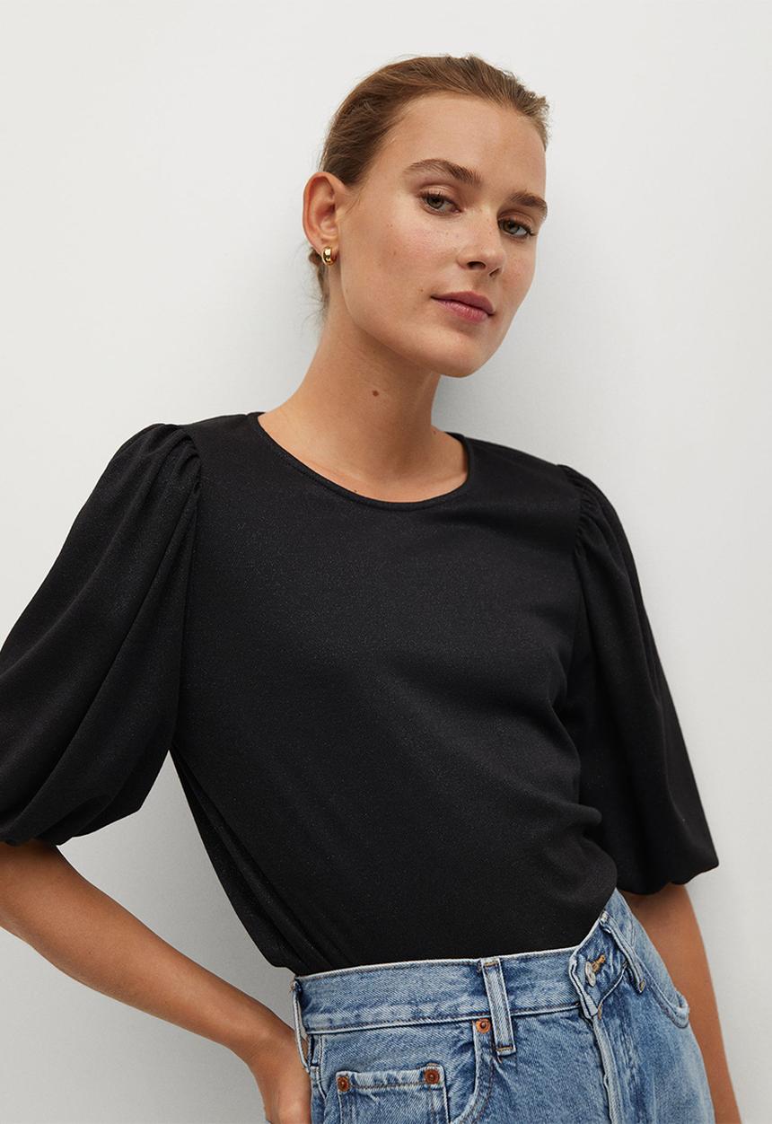 MANGO - T-shirt vega - black