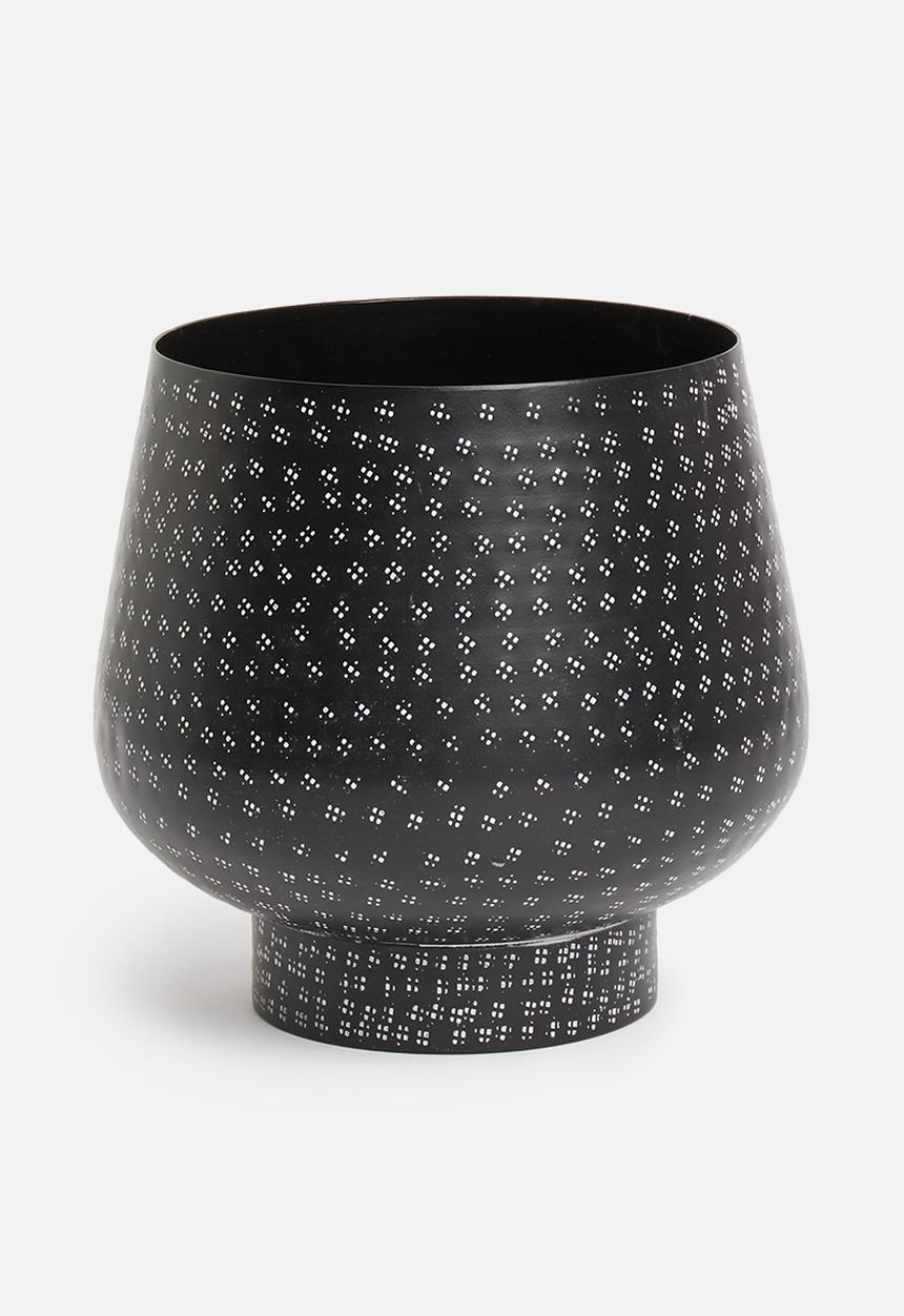 Sixth Floor - Dipple ion planter - black