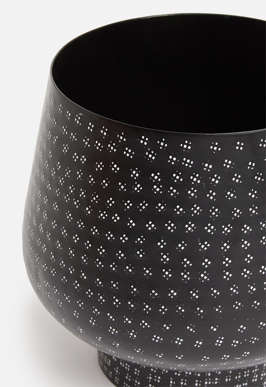 Sixth Floor - Dipple ion planter - black