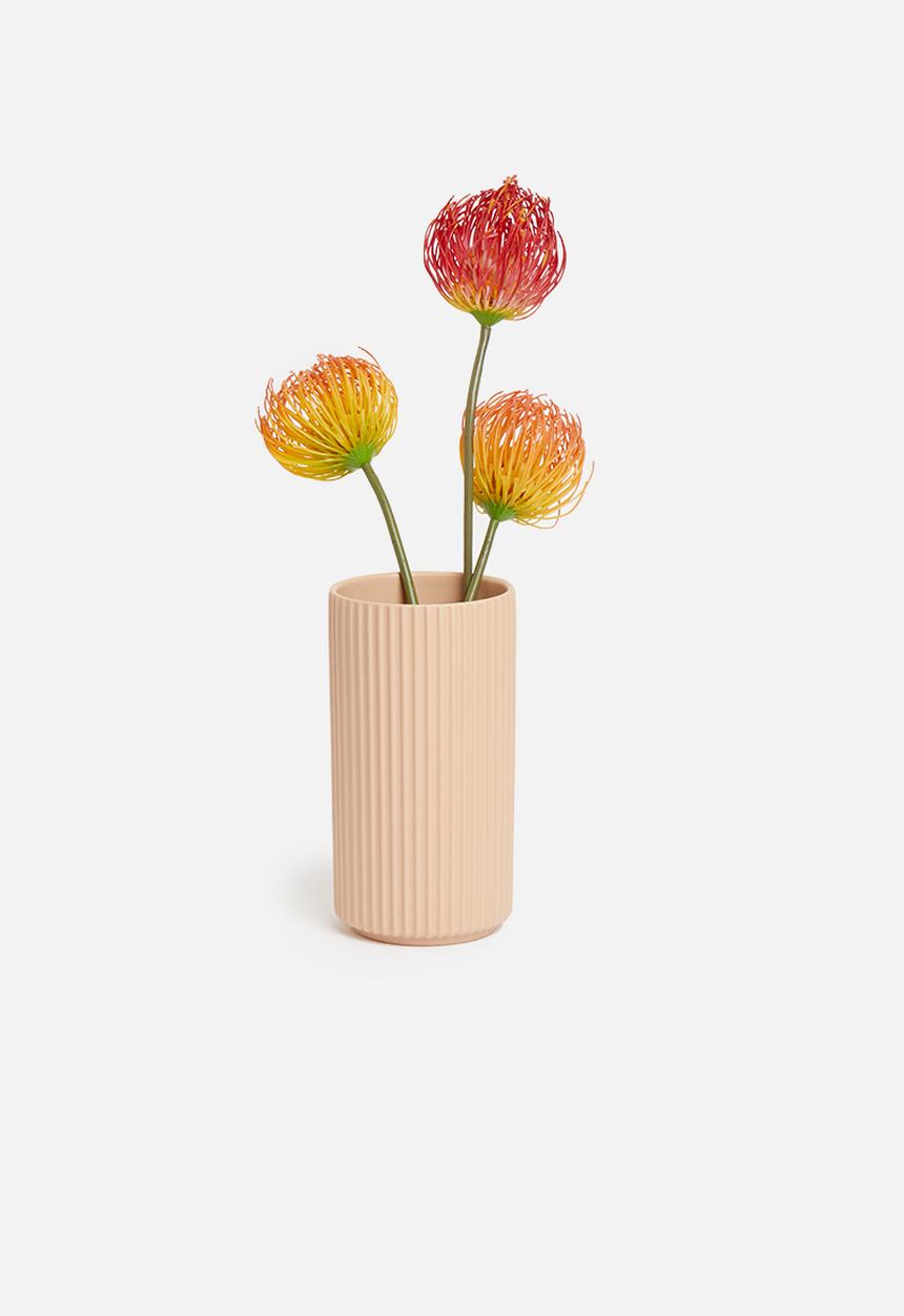 Silk By Design - Needle protea stem - red