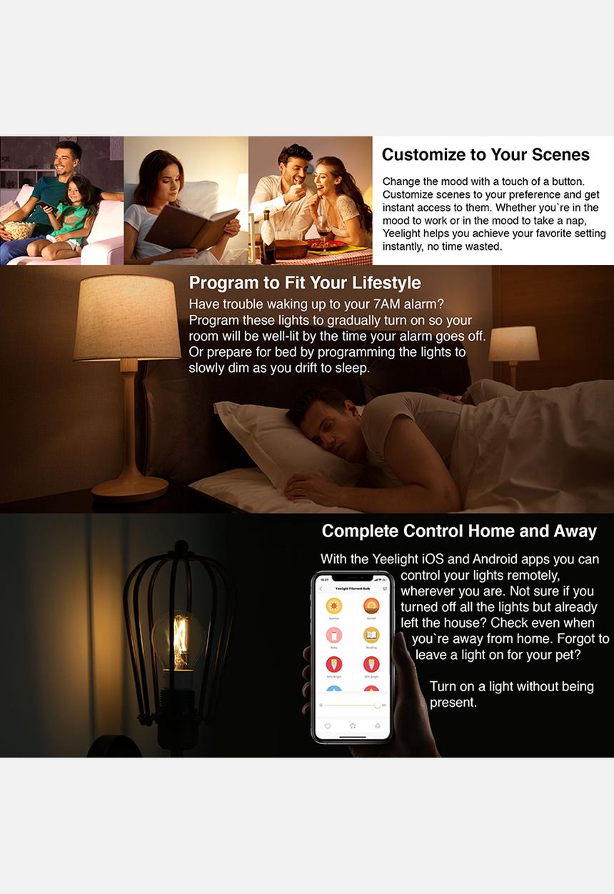 Yeelight - LED Filament Bulb E26/E27
