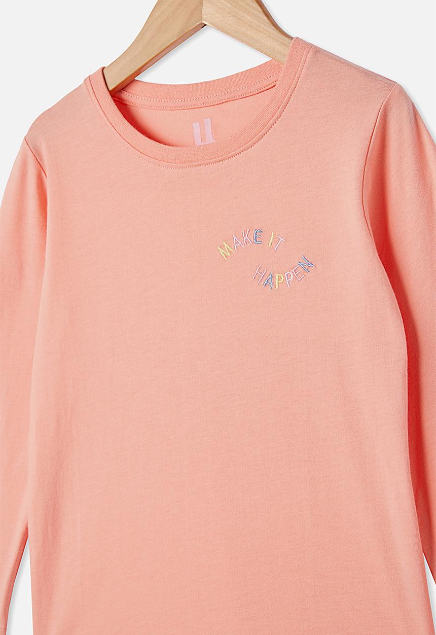 Cotton On - Penelope long sleeve tee - musk melon 