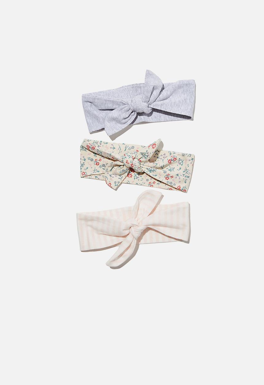Cotton On - 3 pack tie headband - multi