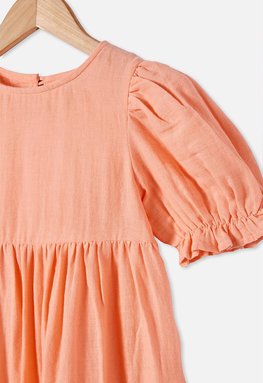 Cotton On - Joy short sleeve dress - orange