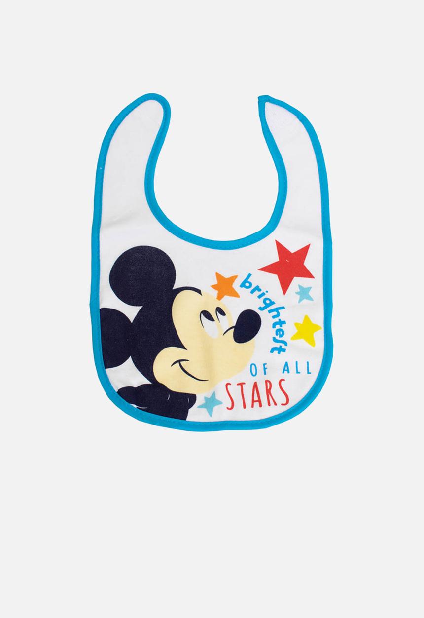 Character Group - Mickey mouse jersey bib - white