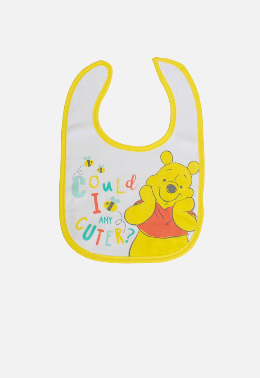 Character Group - Winnie the pooh jersey bib - white