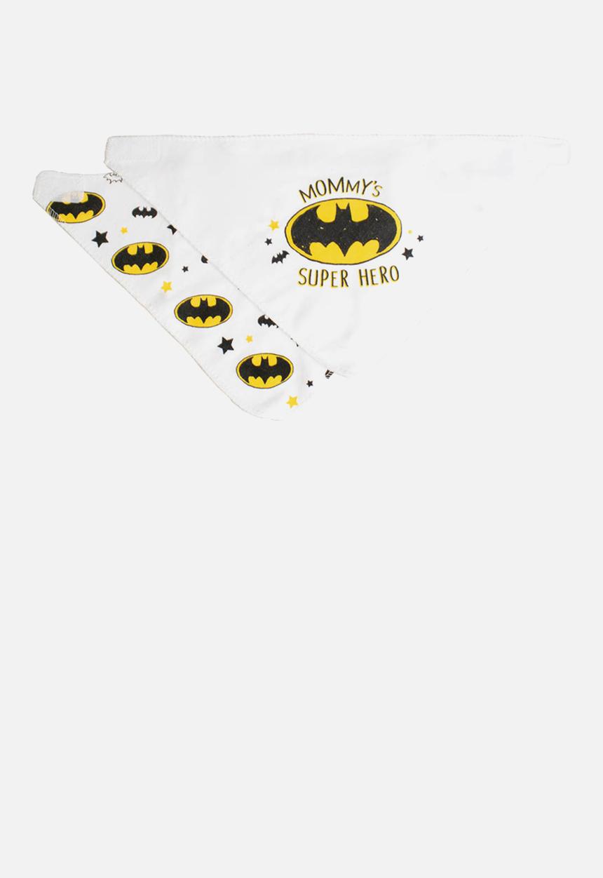 Character Group - Batman 2 pack bandana bib - white