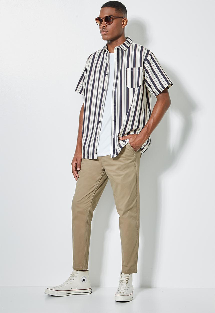 Superbalist - Seoul pleated tapered chino - taupe