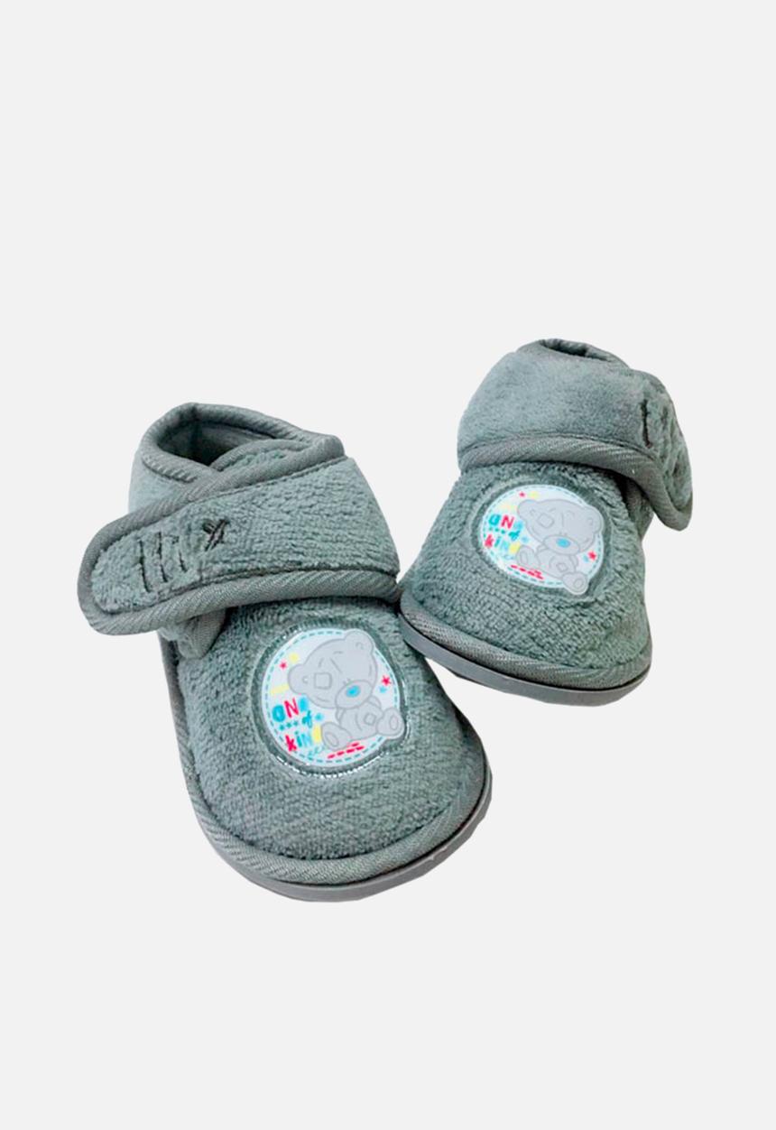 Character Group - Tiny tatty teddy velcro slipper - grey