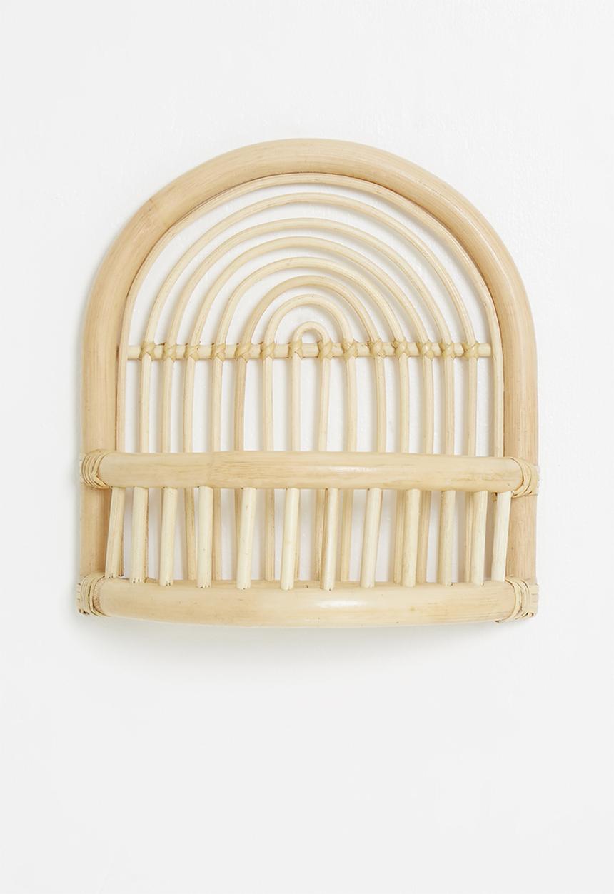 Sixth Floor - Luna rattan wall shelf - natural